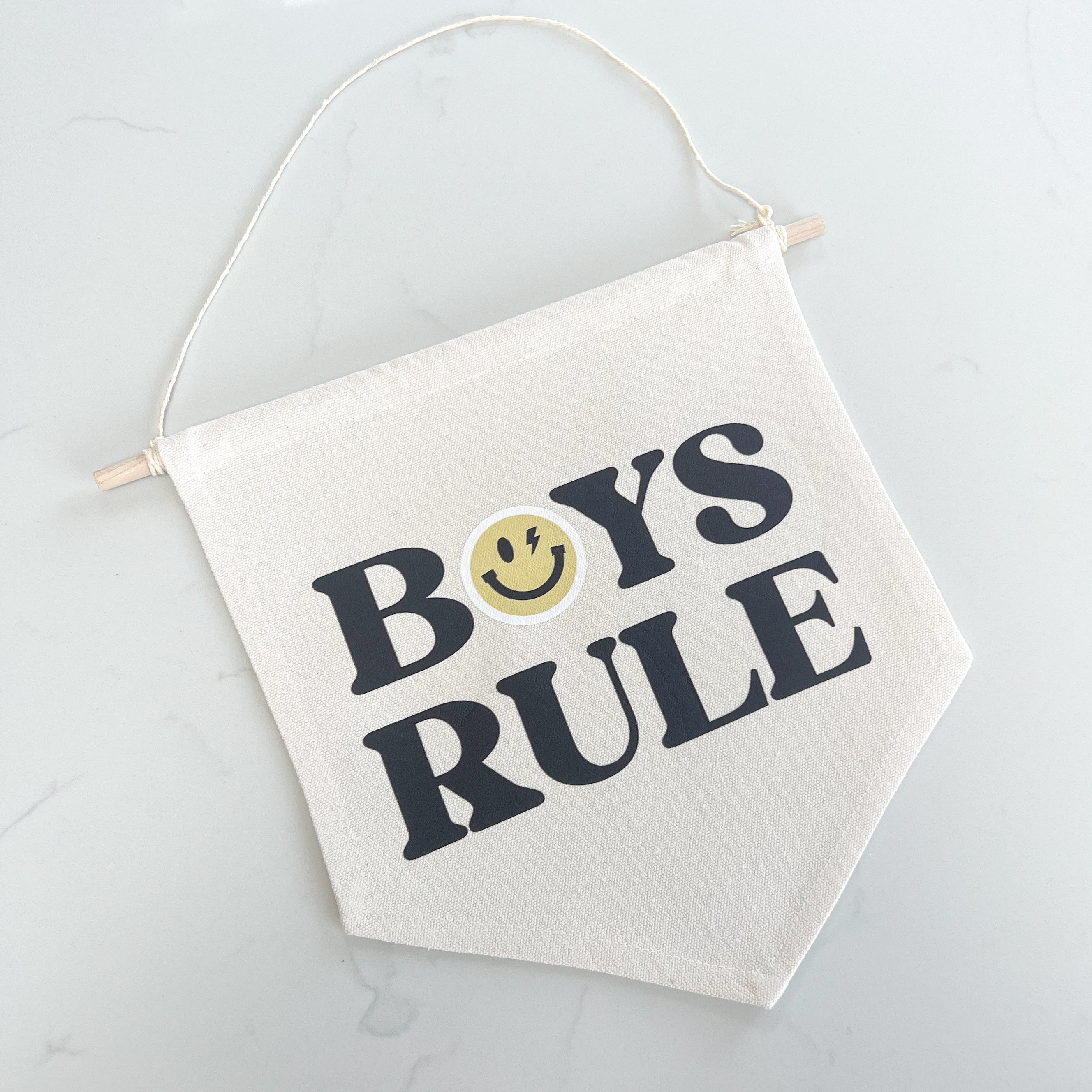 Boys Rule Door Hanger