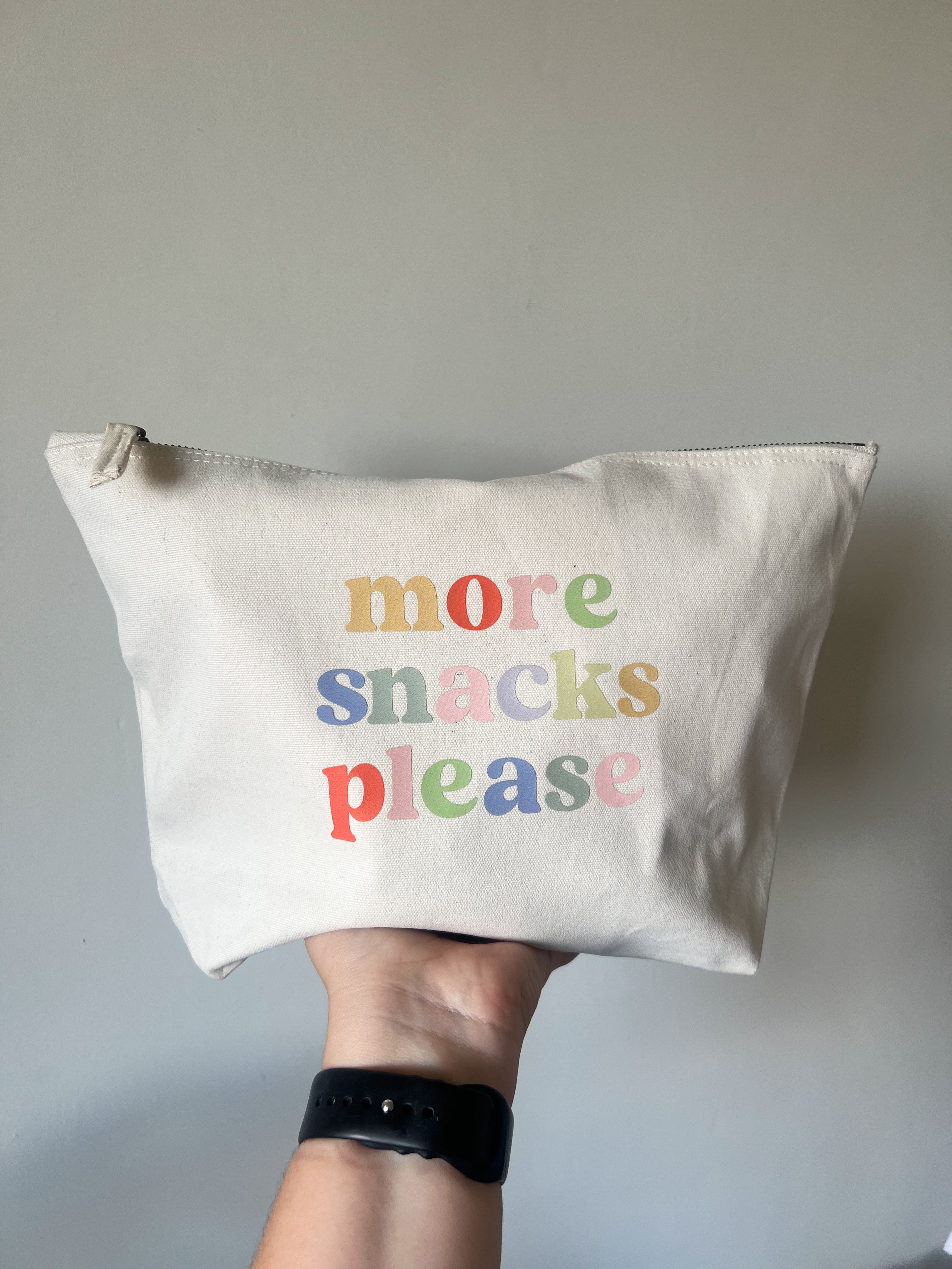 More Snacks Please Pouch
