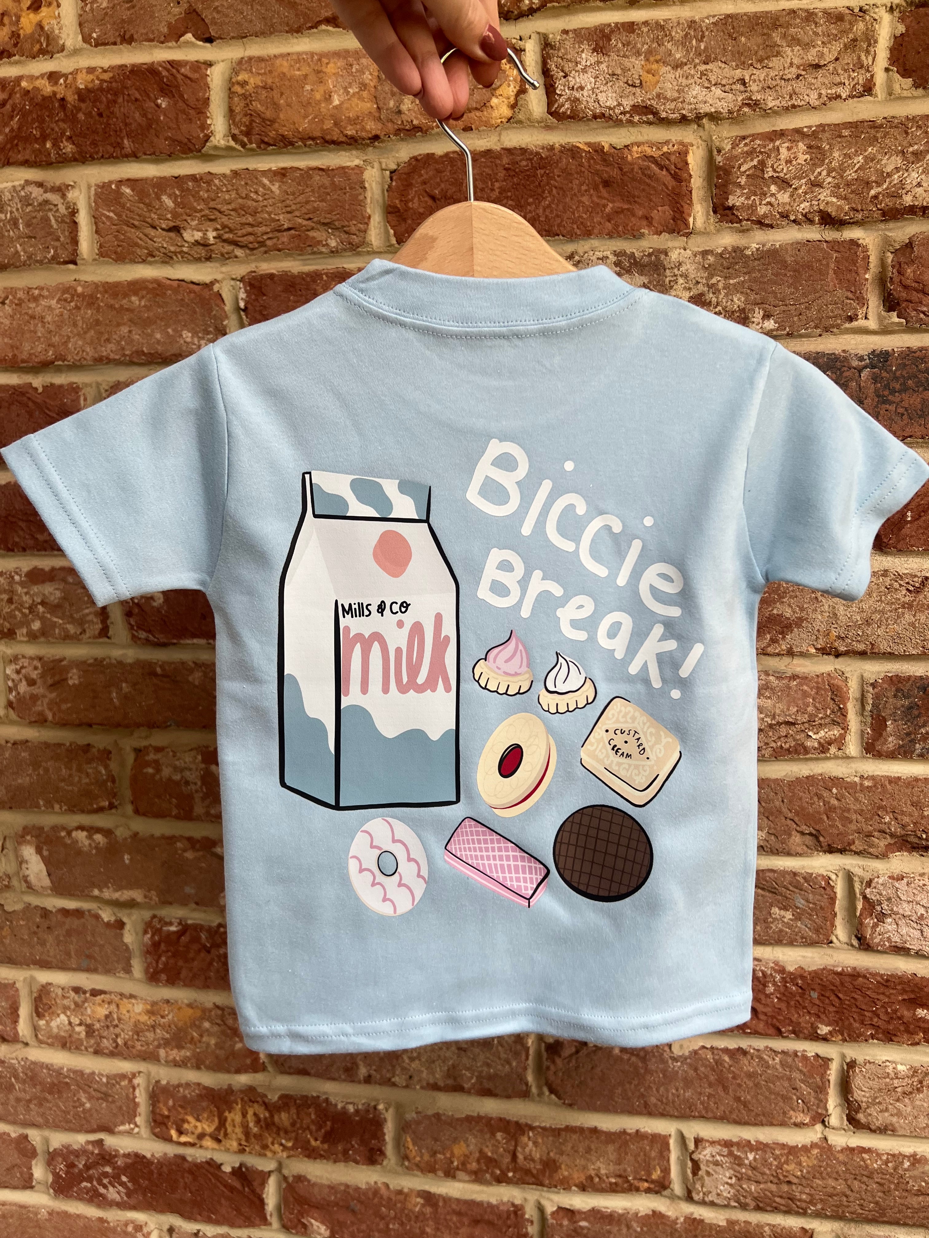 Adults Blue Biccie Break T-Shirt