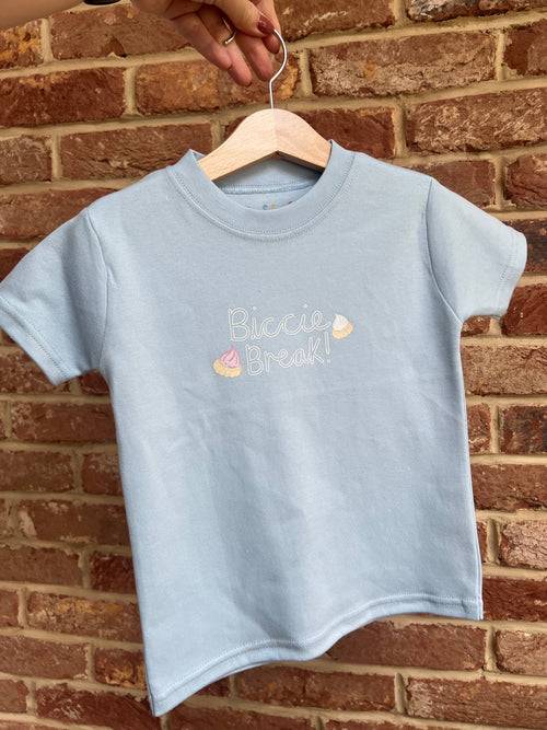 Adults Blue Biccie Break T-Shirt